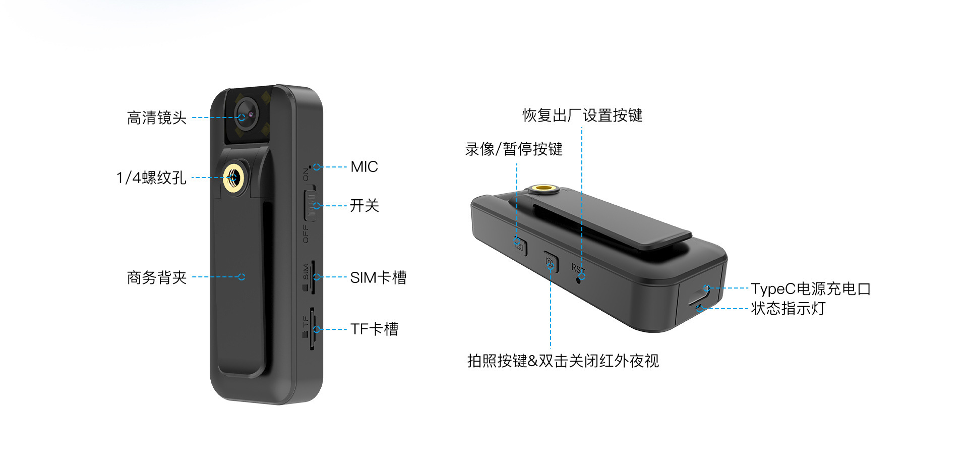 200W摄像头4G直录执法记录仪手机远程监控摄像机录像运动相机义乌监控批发详情16