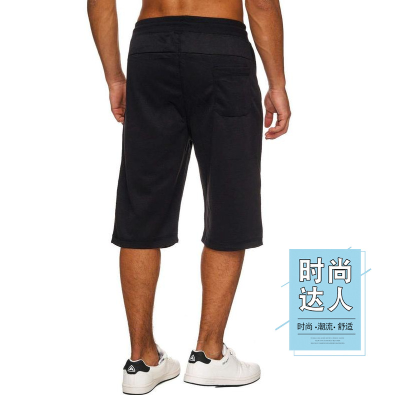 跨境热销2024新款男士宽松直筒七分裤大码休闲户外徒步运动跑步裤详情1