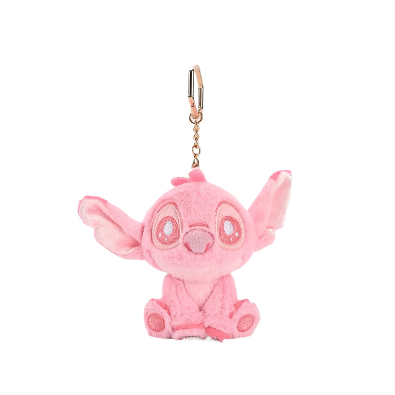 正版迪士尼史迪奇气泡水挂件史迪仔包包挂饰毛绒玩偶钥匙扣玩具详情5