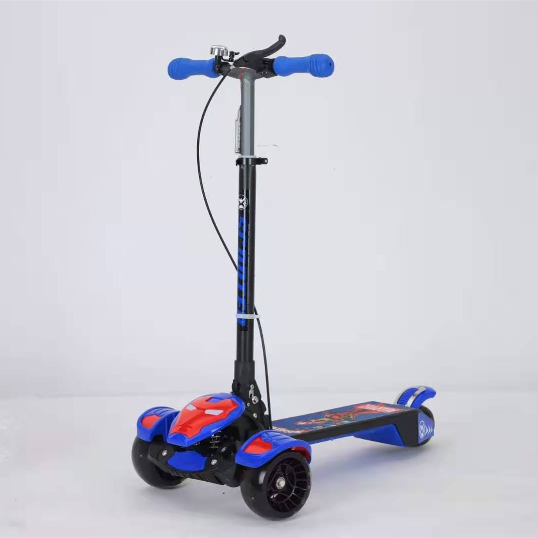 s2q Super High and Large scooter for children aged 3-6, 12-18, with three and four wheels, flashing music, boys and girls, toy sliding pic 5