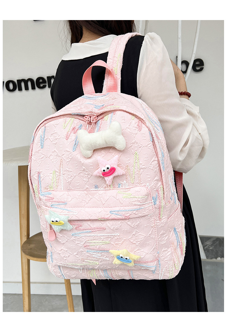 森系新款大容量可爱轻便时尚简约百搭高颜值初高中大学生双肩背包详情16