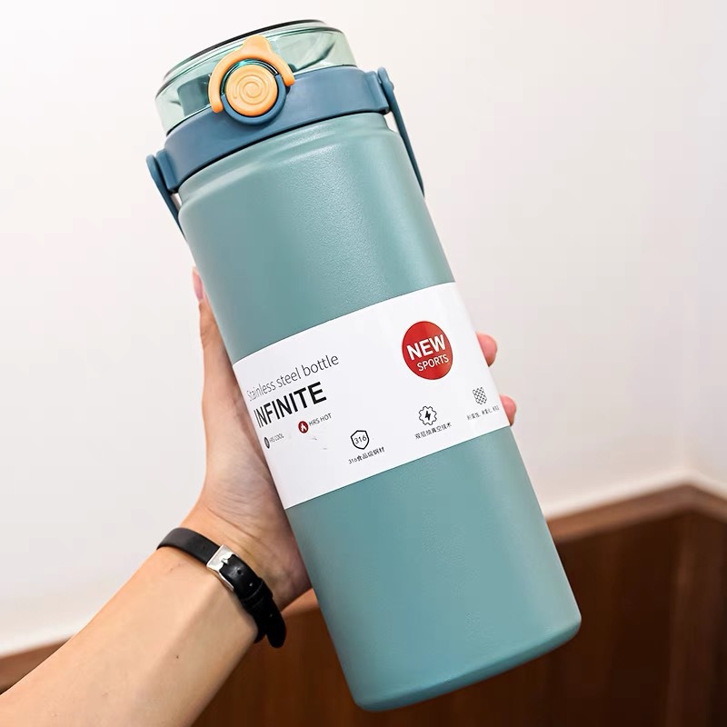 大容量吸管保温杯高颜值双饮水杯便携户外运动保温壶学生水壶详情12