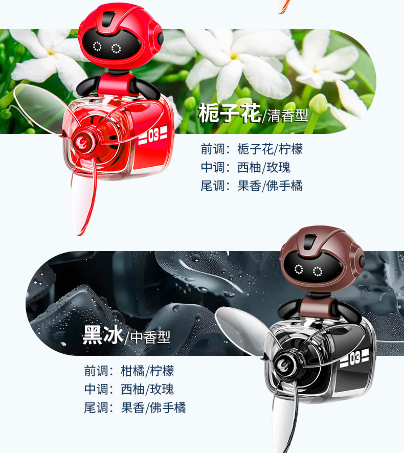 音乐达人车载香水香薰出风口香薰除异味幼婴可用车载香薰除异味详情15
