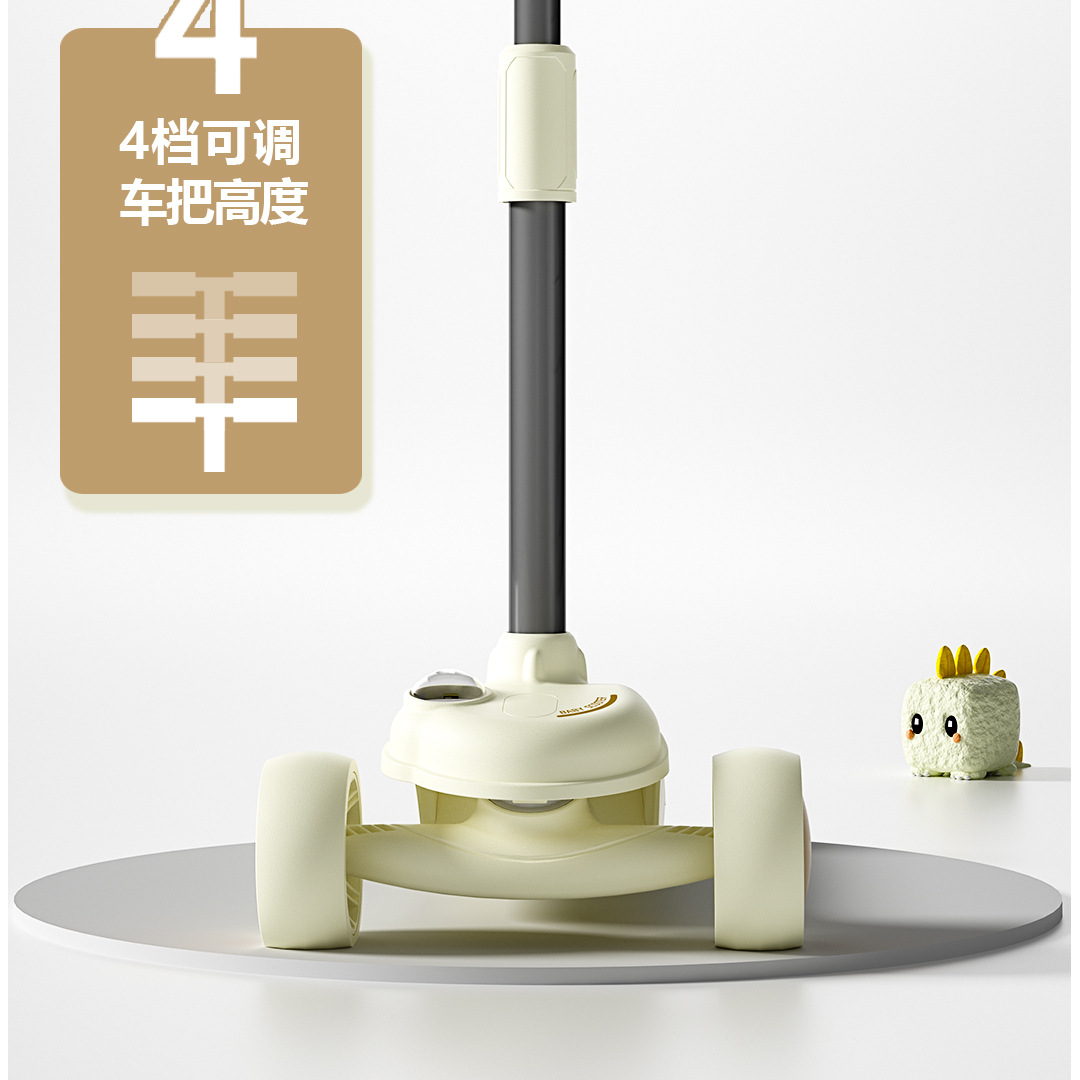 儿童滑板车三合一快拆可坐人滑轮车脚蹬闪光三轮车溜溜车滑步车详情11