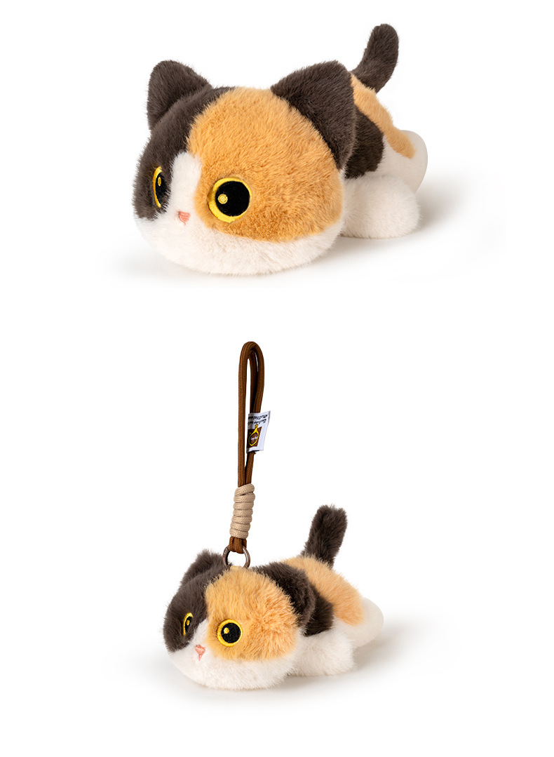Wholesale of genuine cat plush toy pendants, Siamese cat dolls, key buckles, and soothing backpack decorations pic 6