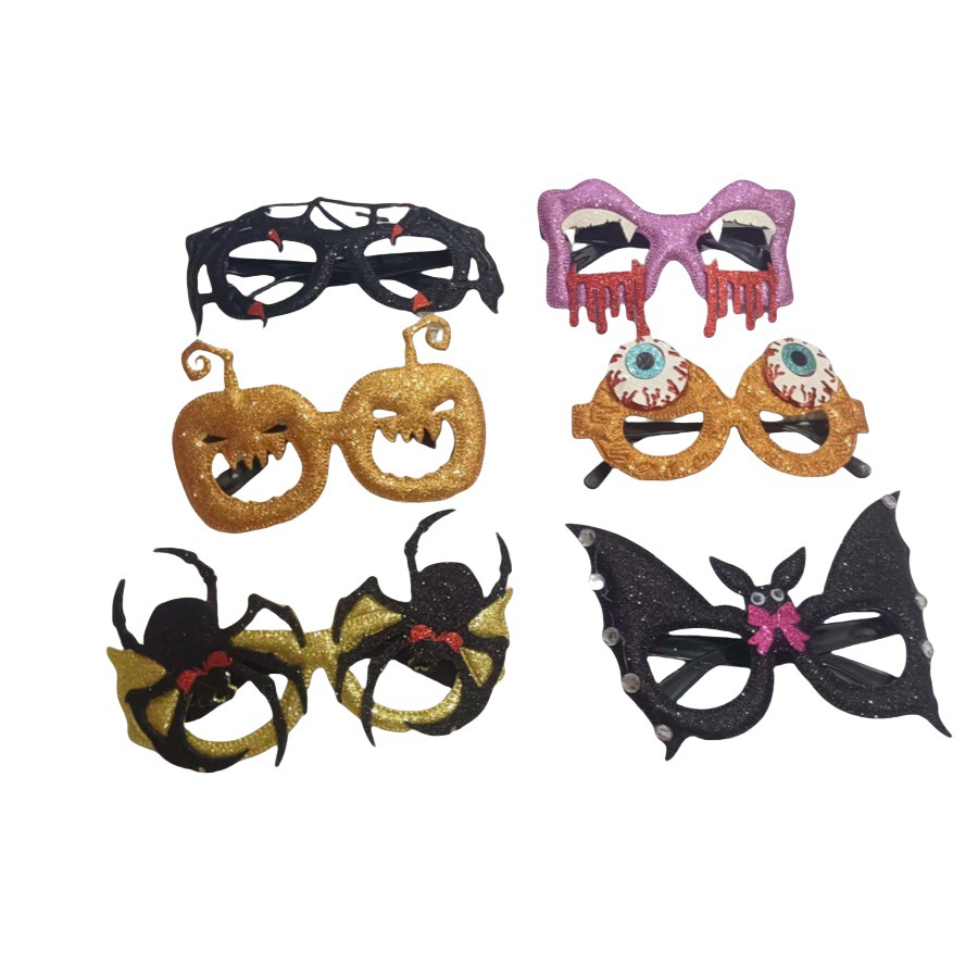 时尚新款亚马逊万圣节派对眼镜南瓜幽灵儿童成人鬼节搞怪聚会装饰详情6
