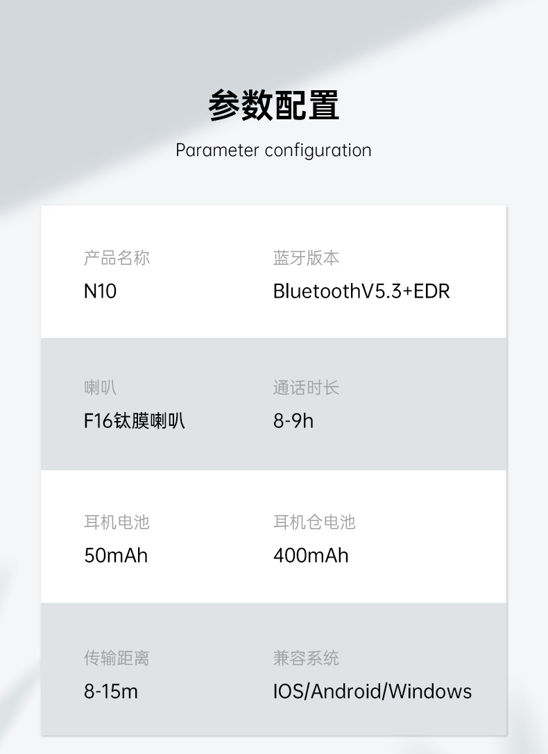 Трансграничные беспроводные наушники OWS bluetooth, HiFi с очень длинной акустикой, и с коротким контактным управлением V5.3 pic 15
