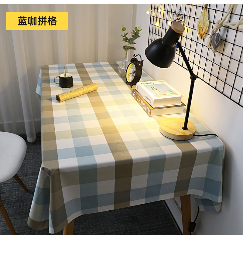桌布防水防油免洗北欧ins网红学生书桌长方形餐桌台布茶几pvc桌垫详情24