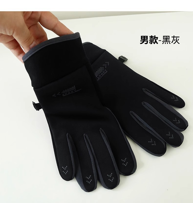 手套女骑行手套冬季保暖手套加绒加厚户外骑车防滑防泼水可触屏详情19