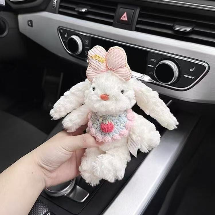 垂耳兔毛绒玩具钥匙扣挂件兔子情侣书包小挂饰生日礼物娃娃机公仔详情23
