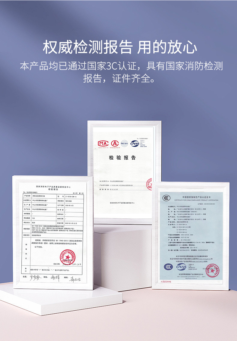新国标消防应急灯led安全出口指示灯楼道走廊逃生停电疏散标志灯详情4