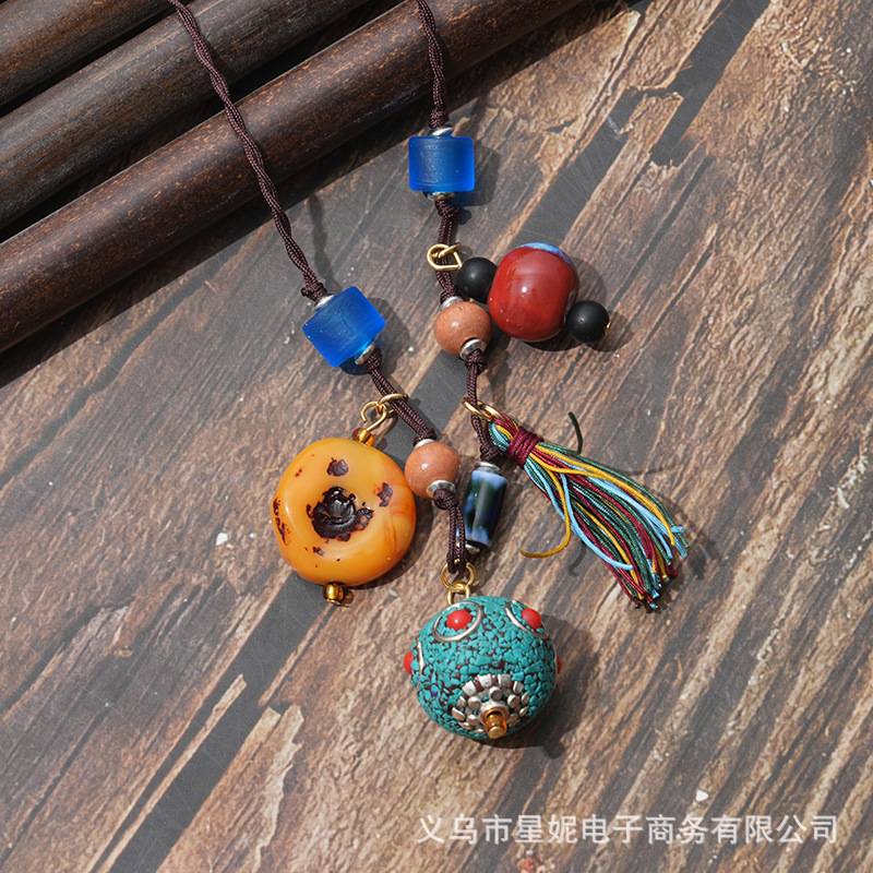 Ethnic style, Bohemian style, multi-treasure necklaces, cheongsams, cotton and linen clothes, accessories, collectibles, tassels, necklaces, best-selling wholesale items pic 3