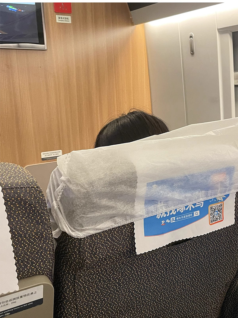 一次性座椅套高铁火车飞机无纺布座位套隔脏动车大巴座垫套保护罩详情16