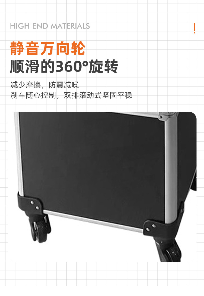 Wholesale of large-capacity multi-layer handle cosmetic cases, cosmetic cases, nail cases, aluminum alloy storage, cross-border cosmetic cases pic 14