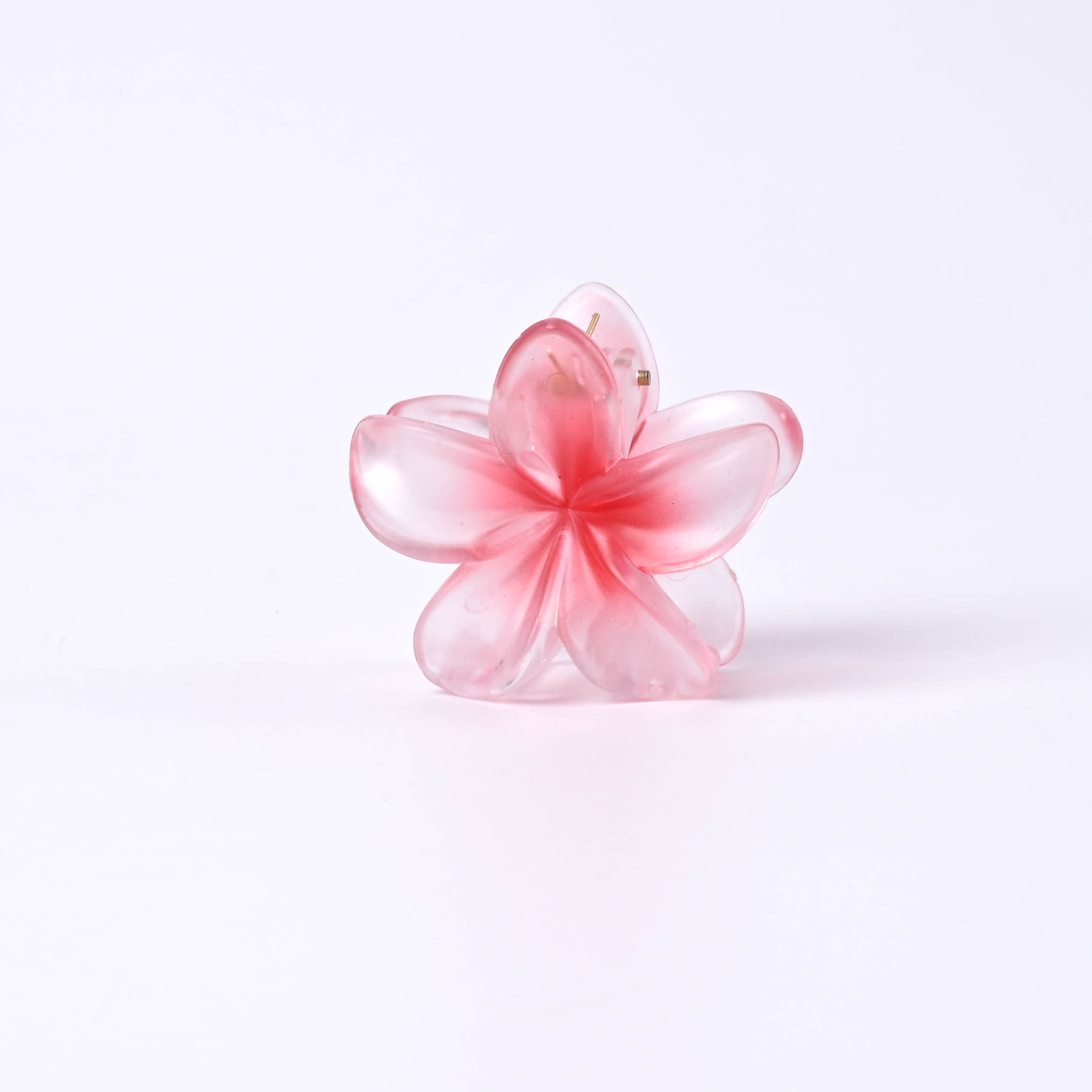 4cm matte gradient frangipani color travel essential hairpin, half-tied ponytail side clip, wholesale foreign trade supply pic 7