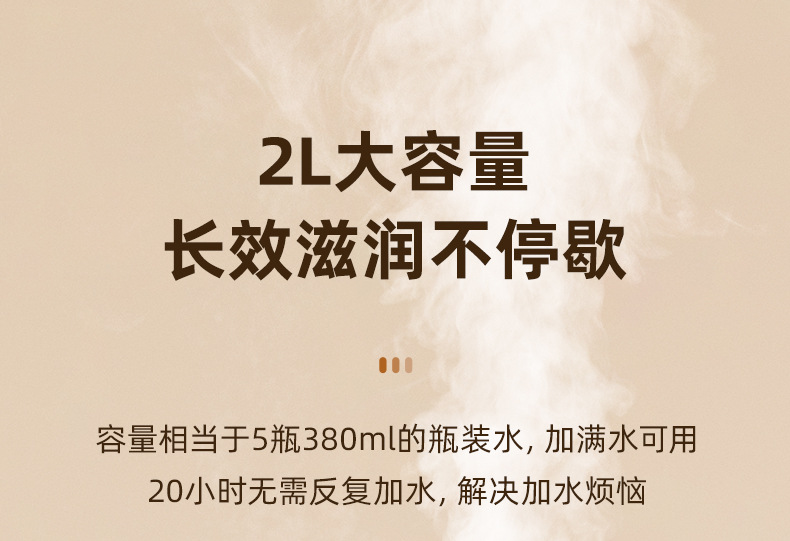 新款2L双喷加湿器usb大容量家用静音卧室办公室小夜灯数显加湿器详情33