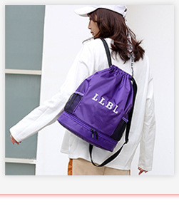 Oxford cloth drawstring bag, drawstring bag, backpack, large capacity sports football bag, basketball bag, outdoor sports hiking bag pic 12