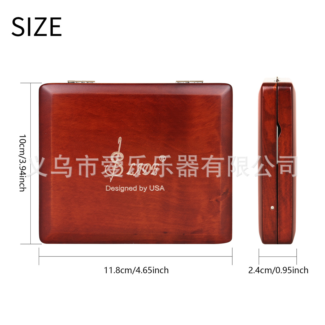 SLADE巴松哨片盒红木5支装大管哨片收纳盒防水防摔哨片保护盒子详情2