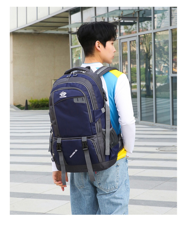  逸途 双肩包大容量户外防泼水牛津布野营背包男户外长途旅行包女行李包详情20