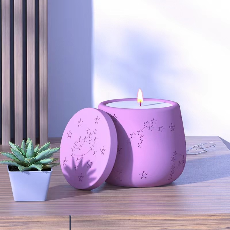 DIY crystal resin constellation pudding bottle mold, apple storage box, candle cup, honey storage jar silicone mold pic 9