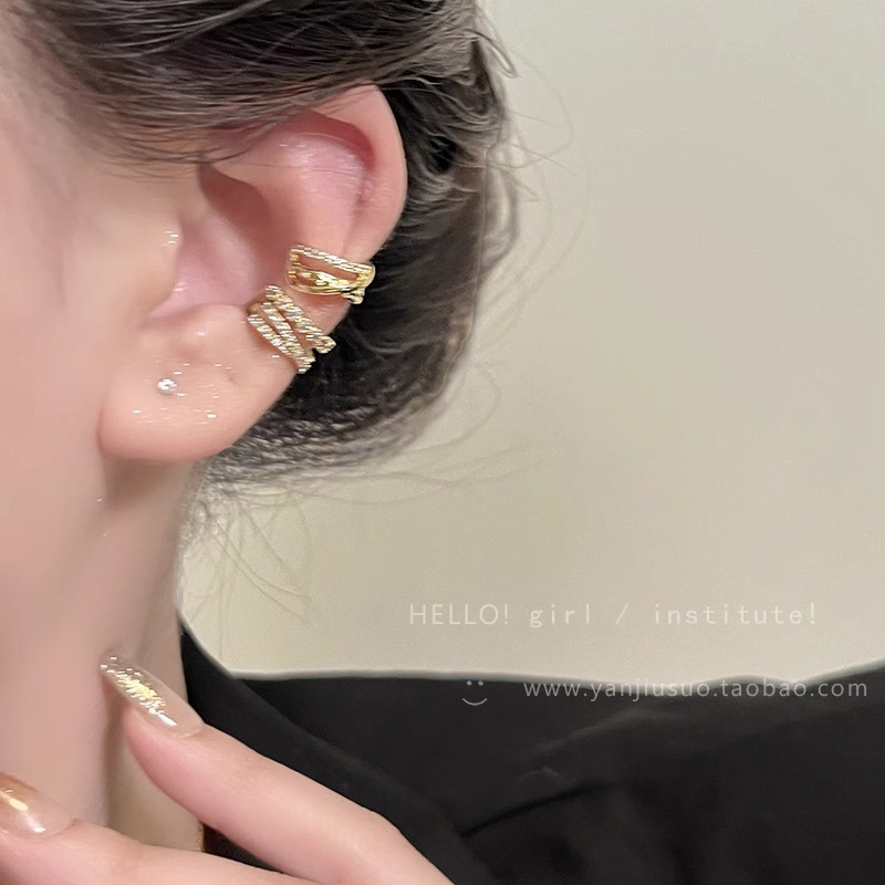 很飒哟~ins风多层耳骨夹气质小众耳夹无耳洞女轻奢感耳环耳饰详情5