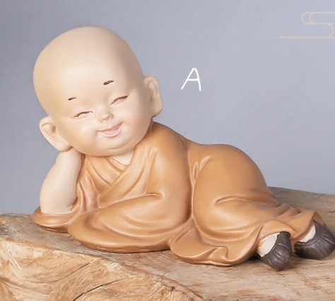 Shangsen Bestsellers: Little Monk Home Decorations, resin handicrafts, tablecloths, living room soft furnishings, and festival gifts pic 3
