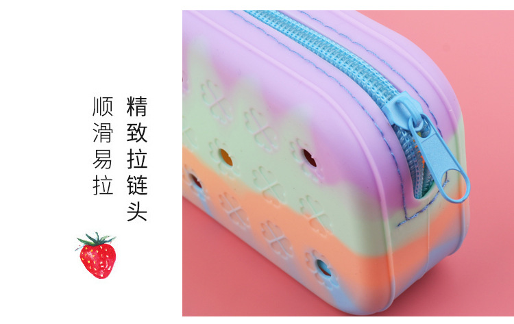 新款儿童卡通硅胶笔袋笔盒文具盒铅笔盒男孩女孩文具袋厂家 批发详情8