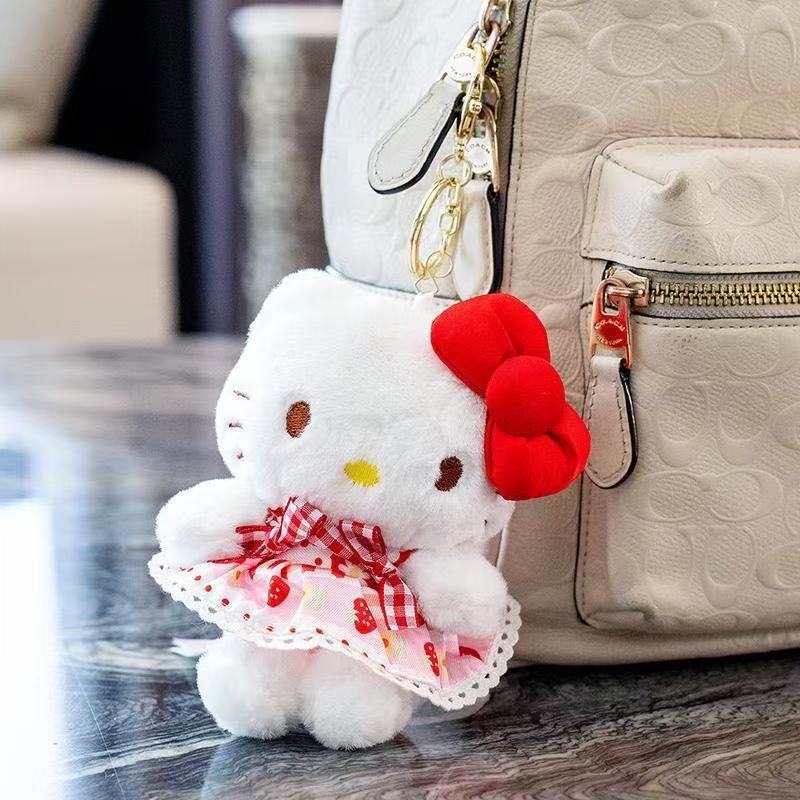 正版hellokitty毛绒玩偶钥匙扣挂饰经典凯蒂猫包包挂件送女友礼物详情15