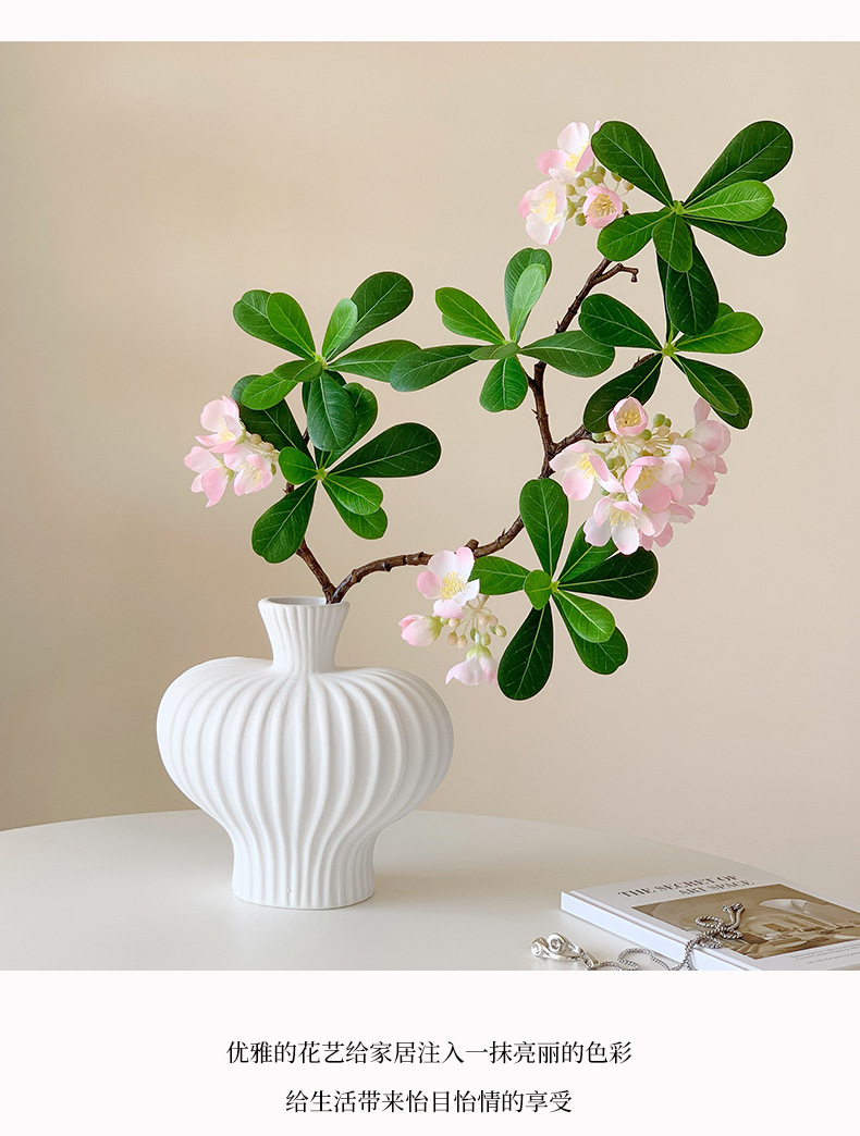 跨境高级感逼真仿真海桐花假花客厅家居橱窗场景布置装饰花艺摆件详情8