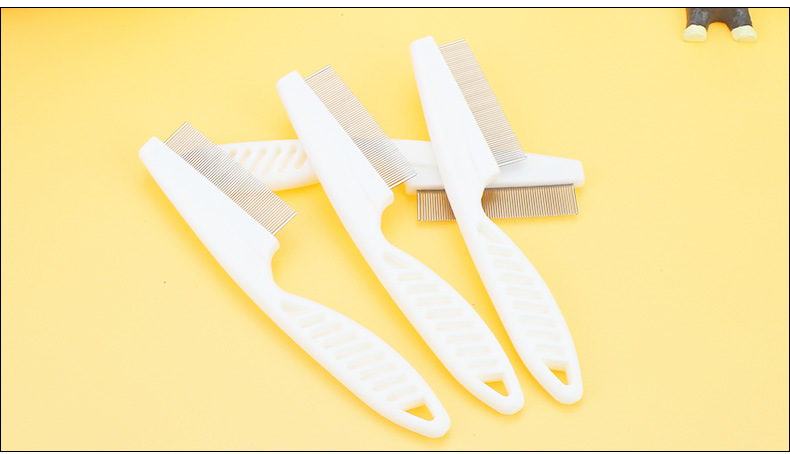 Cross-border pet combs, dog flea combs, cat flea removal combs, plastic close-toothed combs, steel needle combs, cleaning supplies pic 11