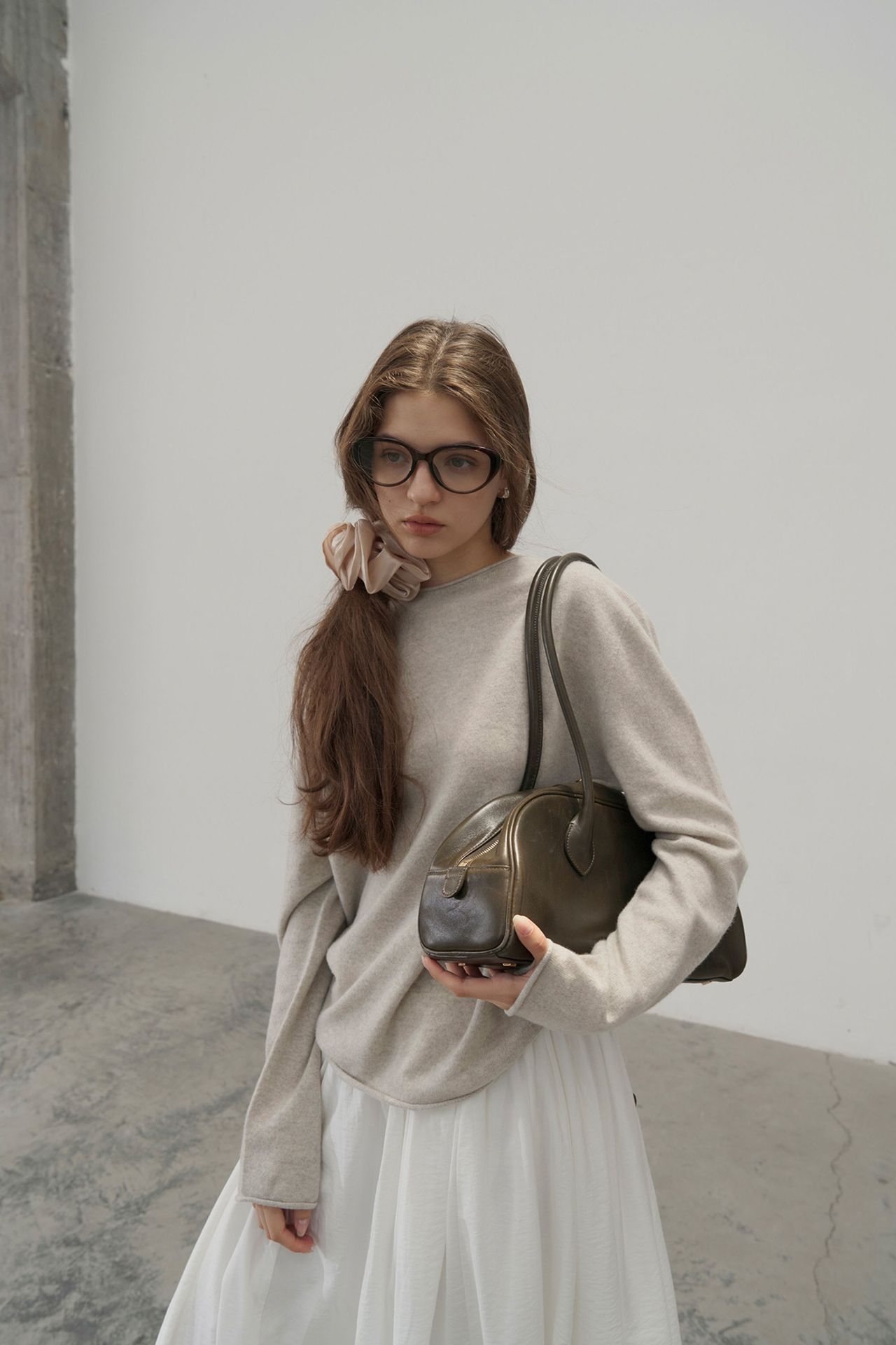 Korean-style seamless one-piece process round-neck pullover cotton and wool sweater, basic base layer for women a1183 in autumn and winter pic 48