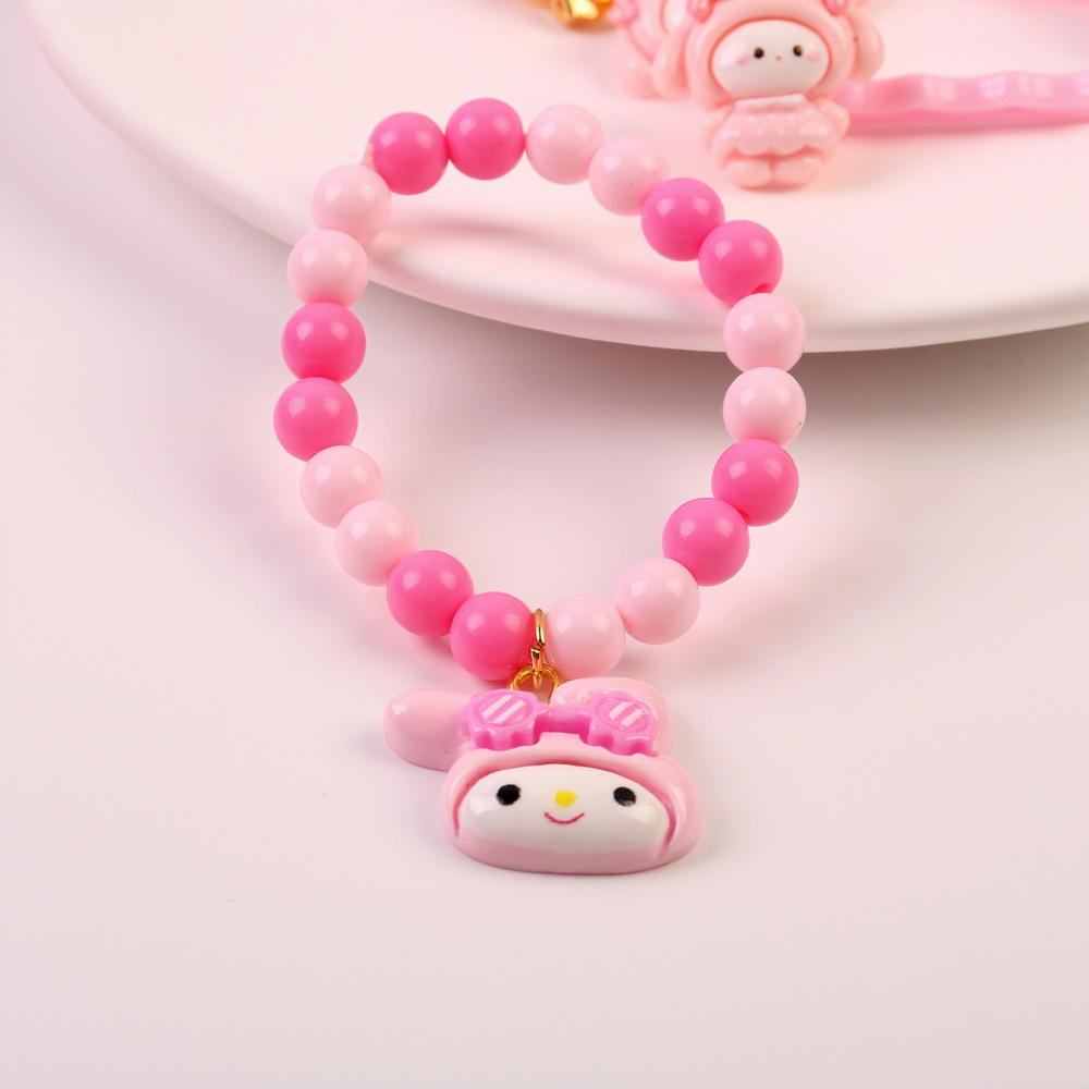 热卖儿童手链卡通库洛米礼盒女孩公主戒指女童生日礼物宝宝首饰盒详情11