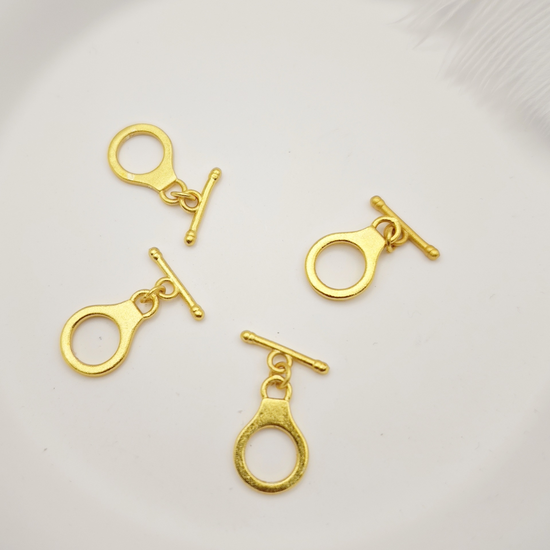 Color-preserving pure copper plated with ancient gold OT clasp necklace, bracelet, and end connection clasp diy accessory factory pic 10