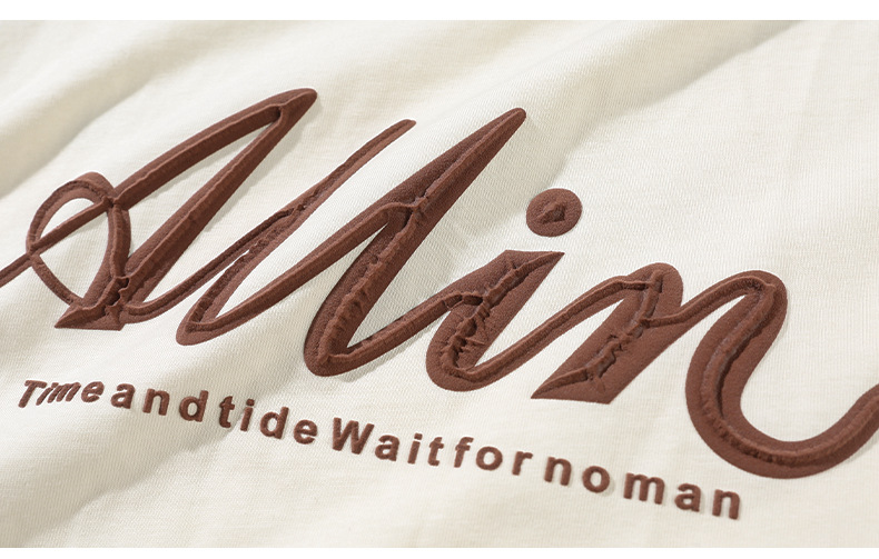 The 2025 summer new half-sleeved T-shirt for men is a trendy and versatile short-sleeved American retro printed loose round-neck T-shirt pic 27