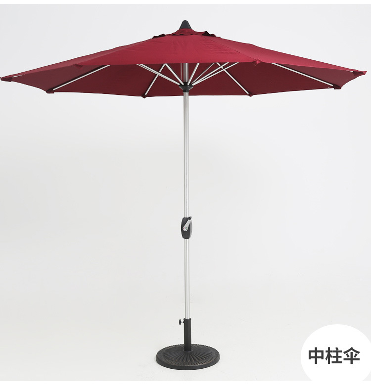 户外遮阳伞顶布圆形伞布防雨防晒顶棚布中柱伞布米香蕉伞布摆摊伞详情11