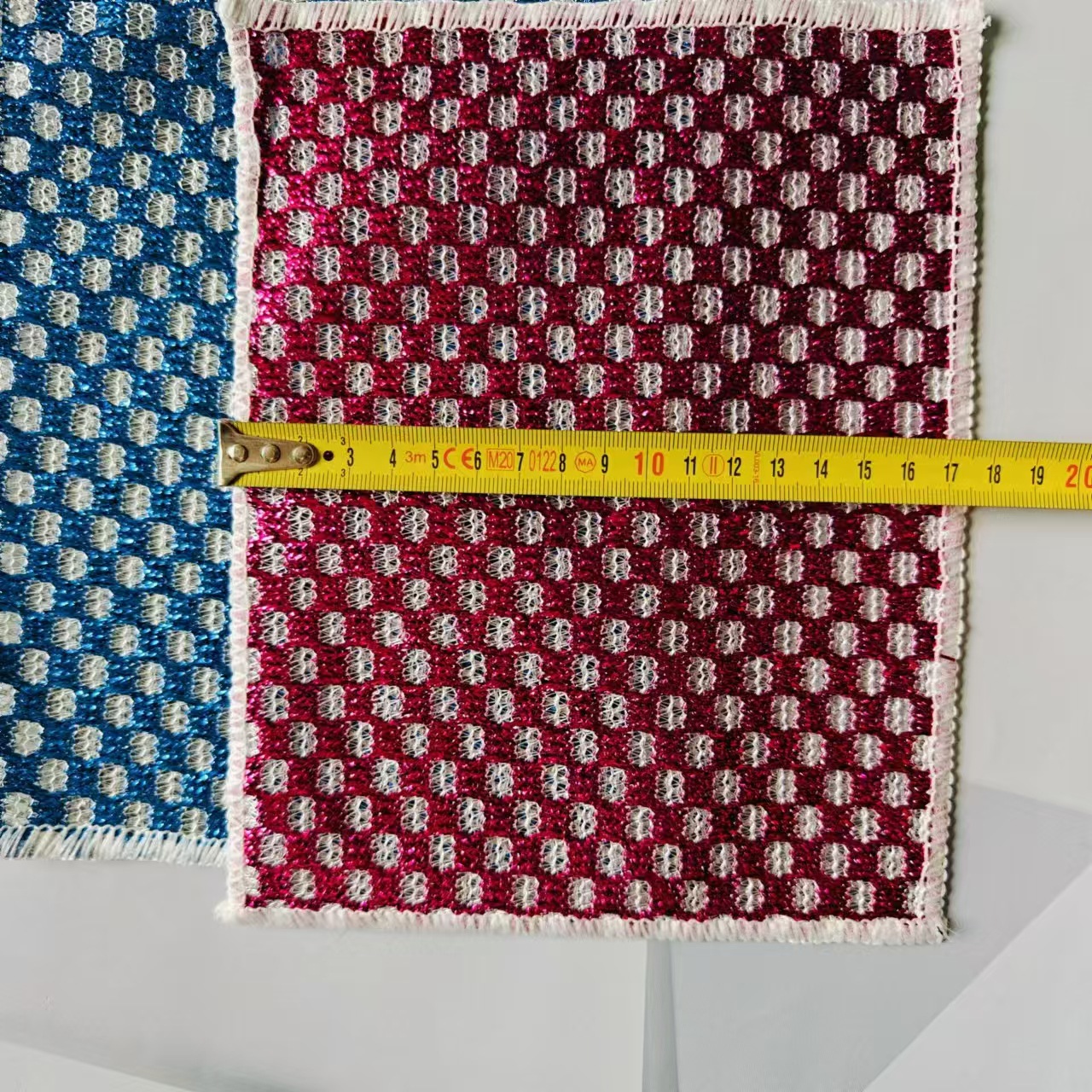 【 Zone 2-12 】 Colored checkered silver rags 50 yuan per bundle 5000 yuan per piece. Colored checkered silver rags for household use, double-sided rags for kitchen, colored rags for washing dishes and POTS, 1 yuan wholesale pic 2