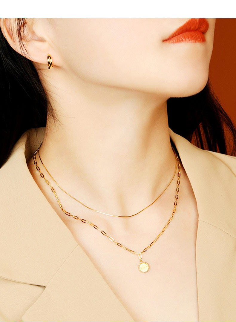 S925纯银项链配饰女银饰蛇骨链意大利轻奢高级感饰品跨境批发青岛详情8