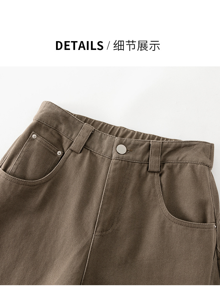 秋季新款阔腿弯刀裤女2025小众高级休闲裤修身通勤高档香蕉裤女详情16