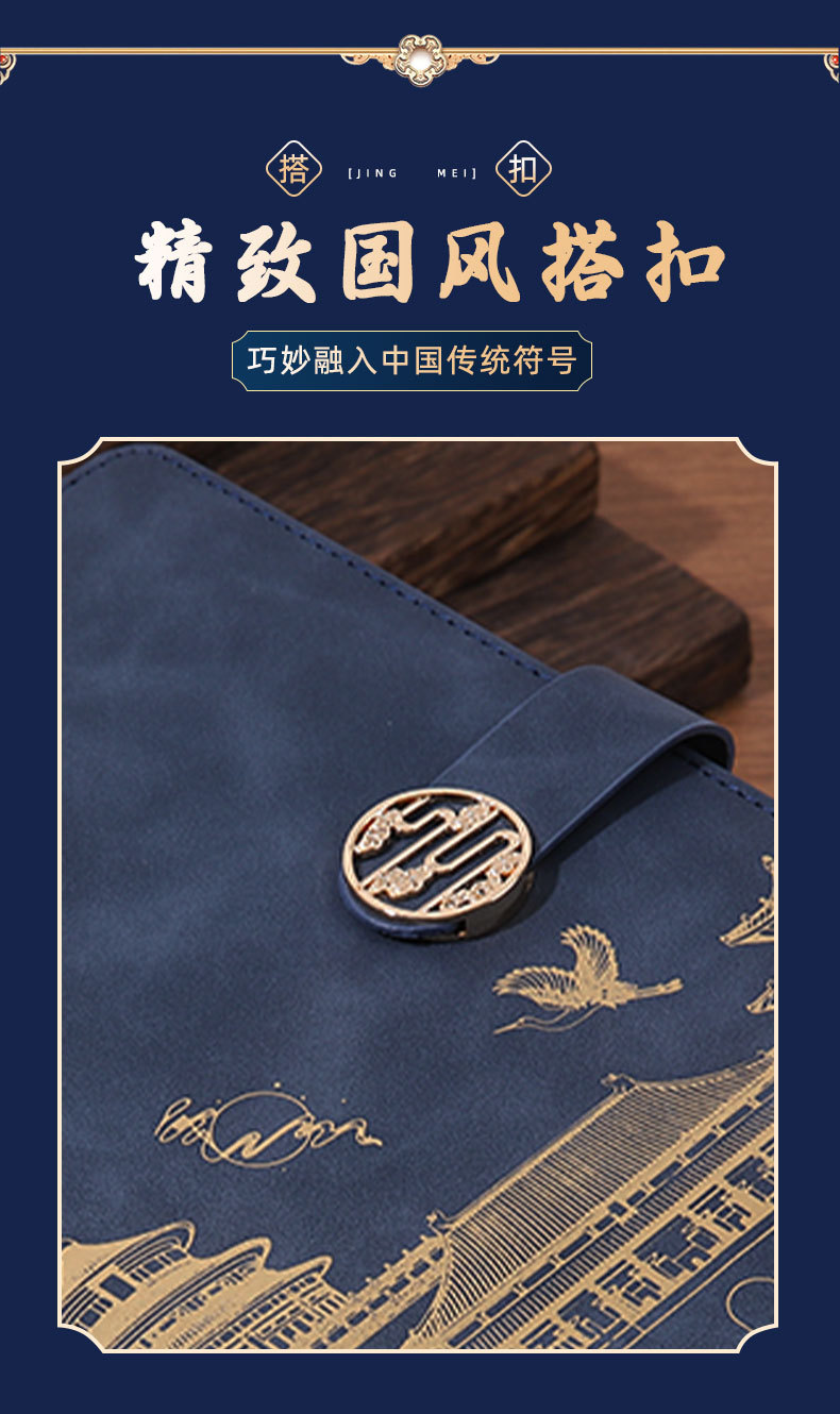 The national trend notebook set gift box can be customized as souvenirs, office supplies, party dynamic boards and souvenirs pic 6