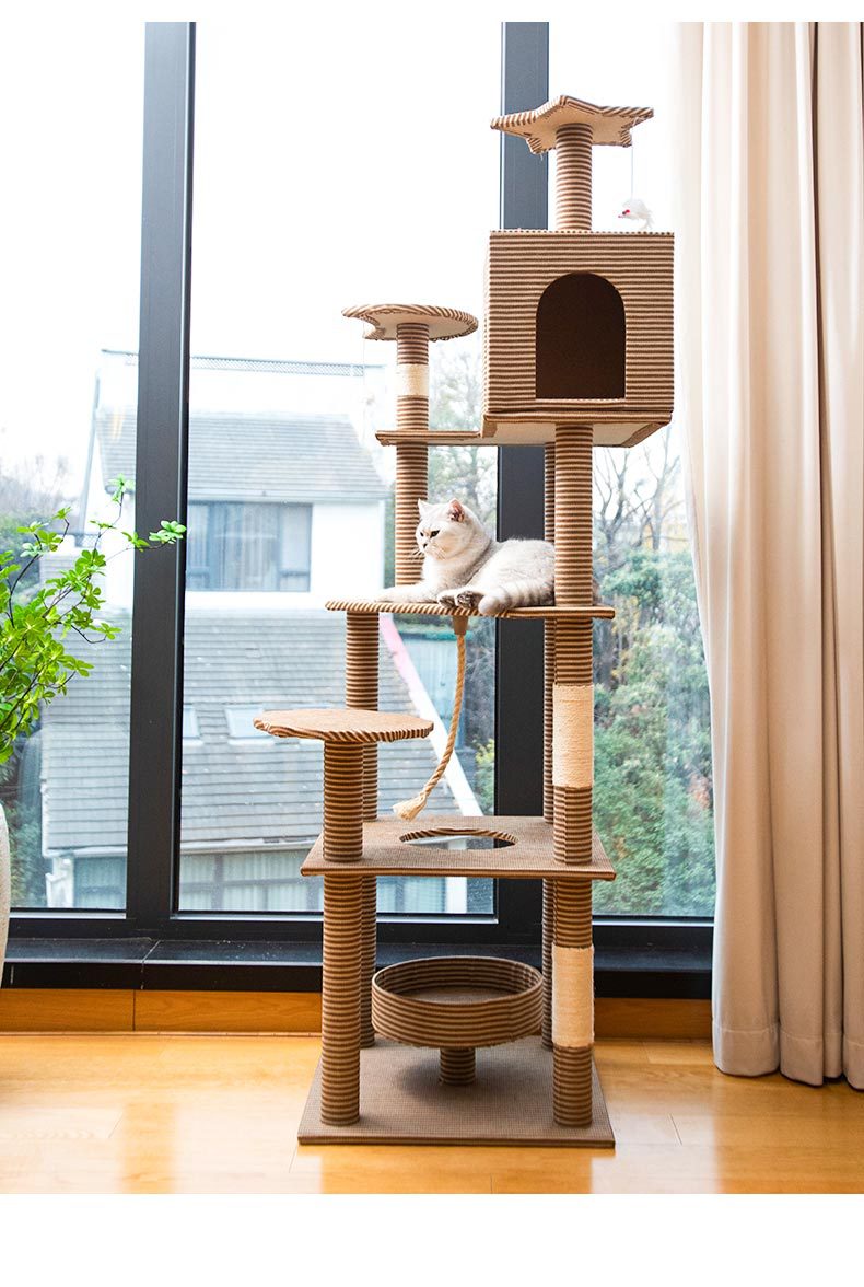 Кошачье гнездо, кошачье дерево, целое большое кошачье дерево, специализирующееся на кошачьих полках, является общим для каждого поколения оптовым производителем кошачьих полок pic 11