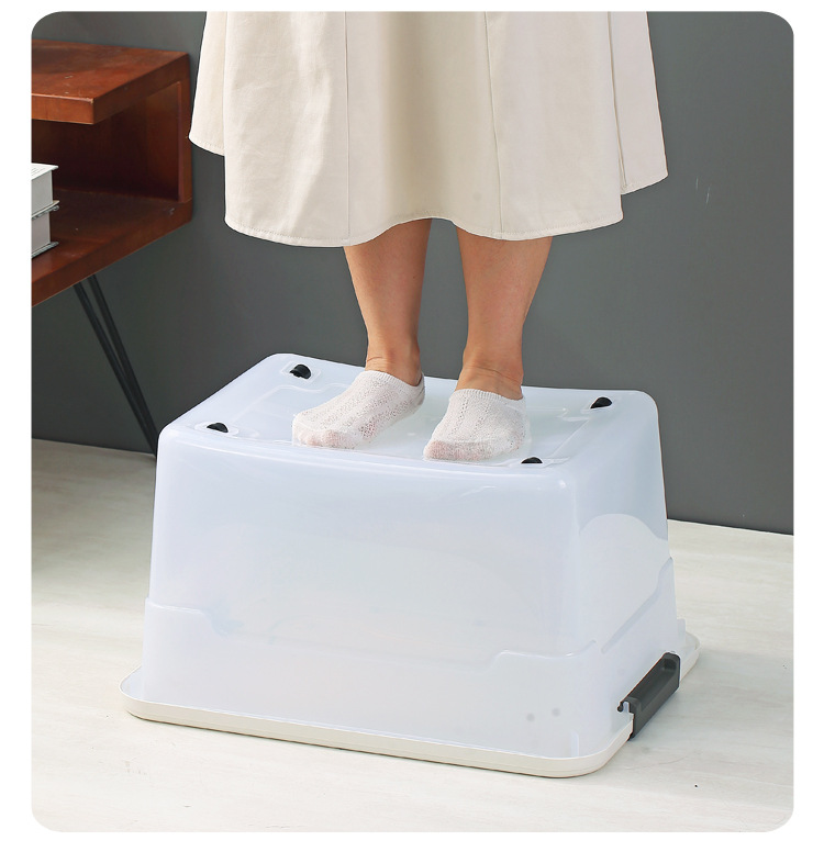 Thickened extra-large storage box, plastic quilt storage box, toy storage box, organizing box, clothes organizing and storage box pic 9