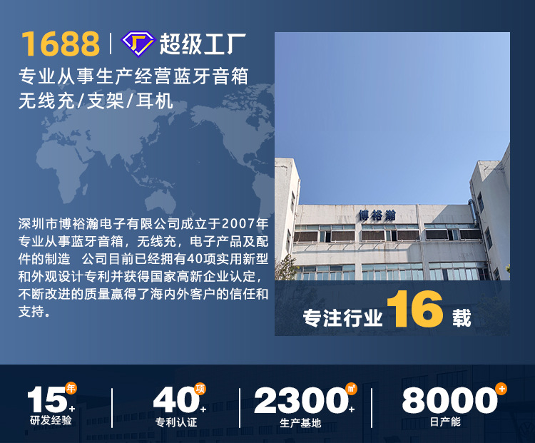 桌面三合一无线充多功能立式折叠带手机支架音响适用苹果15W快充详情2