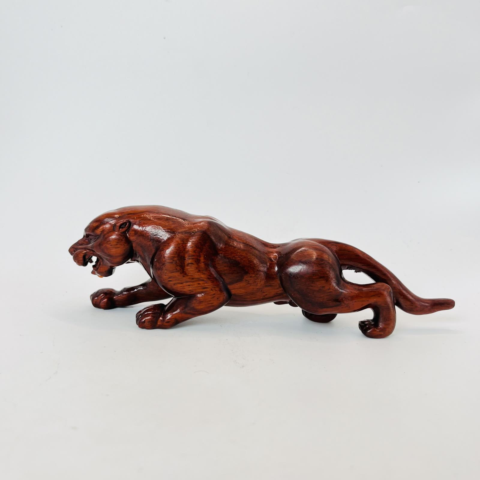 一路豹发太行紫檀木雕刻根雕工艺品摆件手把玩件家居红木装饰品详情1