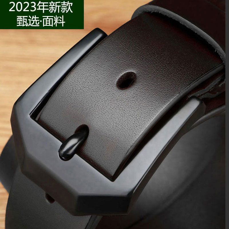 厂家批发男士真皮针扣腰带复古休闲牛皮牛仔裤配饰时尚潮流男款腰带详情12