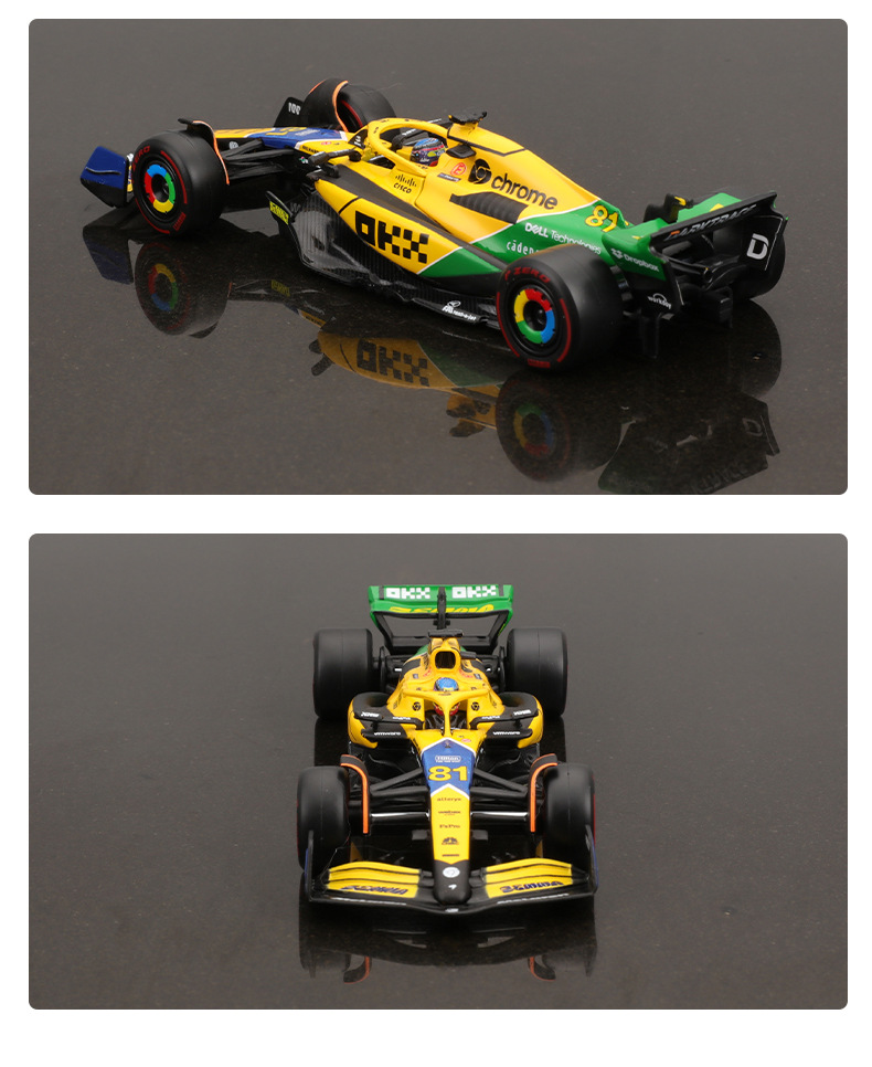 Bburago比美高1:43F1赛车2024摩纳哥MCL38迈凯伦仿真合金汽车模详情9