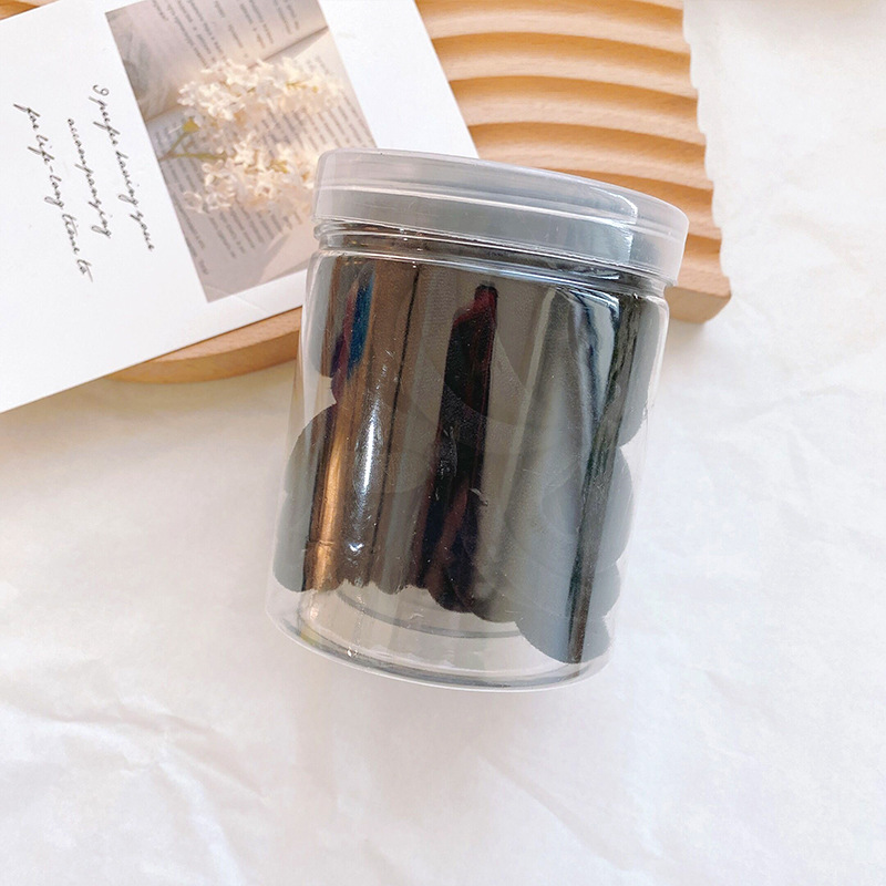 50 canned candy-colored seamless towel bands, high-elasticity and durable hair ties, and colorful hair ties for girls pic 10