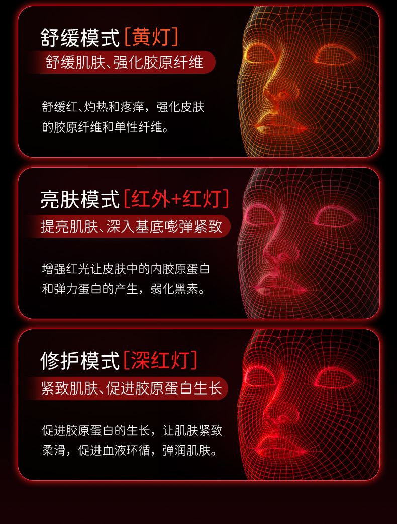 跨境彩光蒸脸器热喷家用蒸脸仪补水喷雾器脸部热喷仪美容院专用详情12