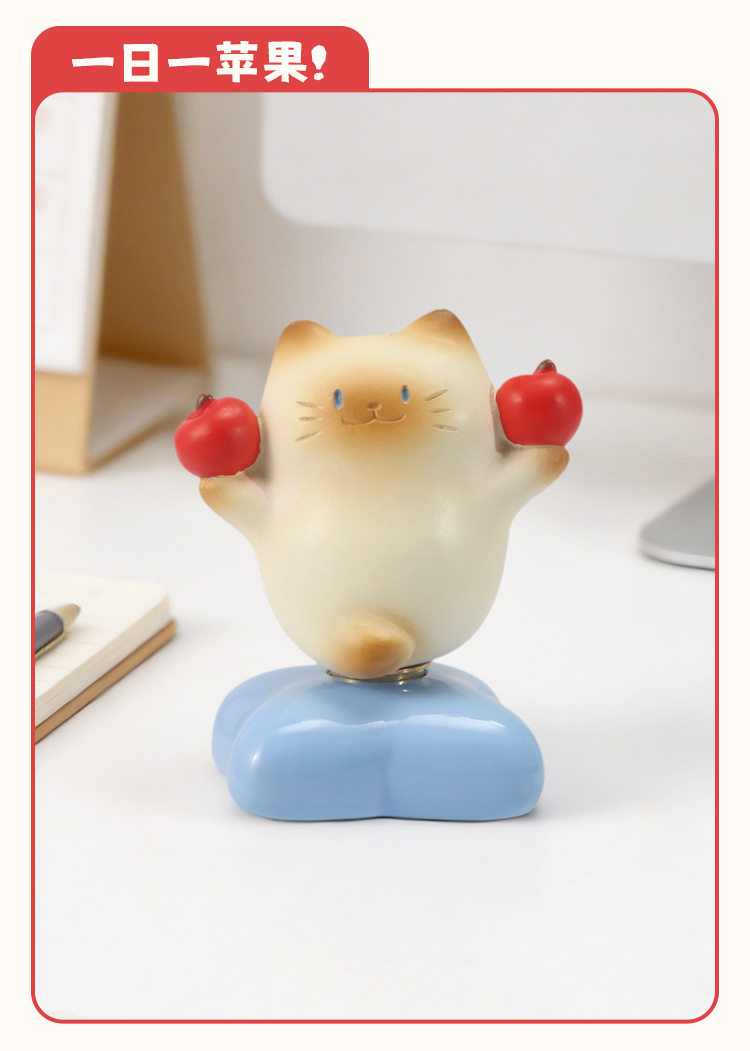 猫猫PAI乐无忧转转盲盒卡通可爱猫咪公仔盲盒高颜值桌面摆件批发详情9