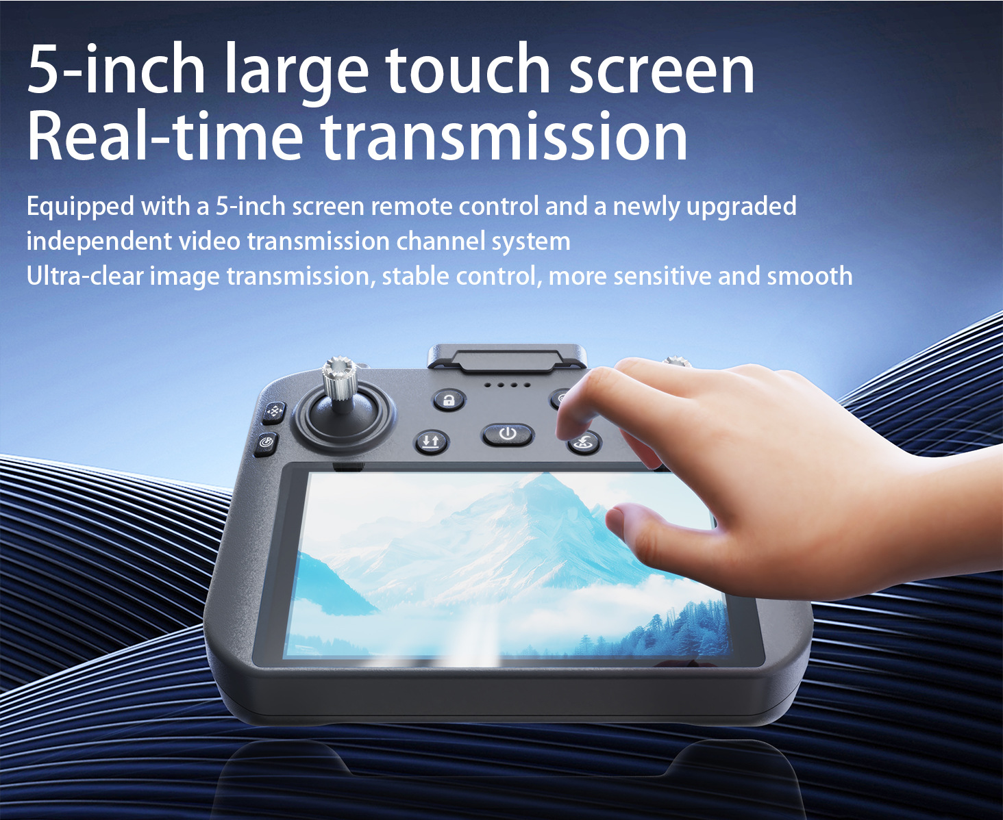 触摸屏遥控器B8S无人机GPS返航无刷光流悬停四轴飞行器跨境飞机详情2