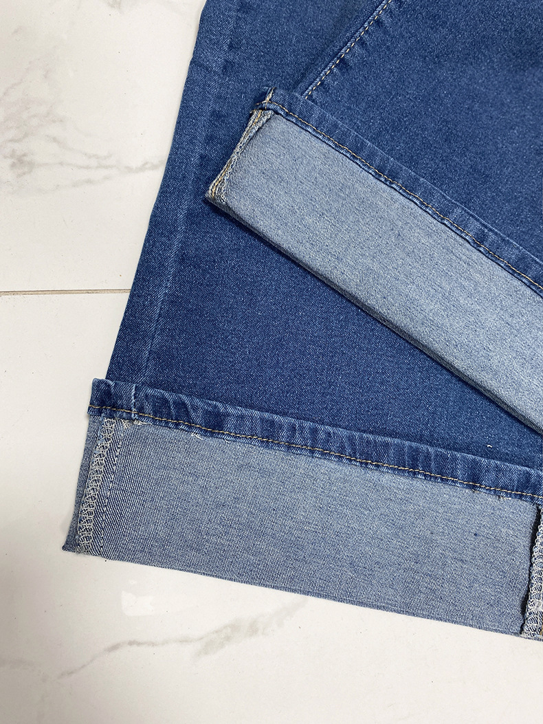 Spring 2025 new cross-border fashion high-waisted, rolled-up straight-leg jeans for women and casual wide-leg pants from Europe and America pic 16